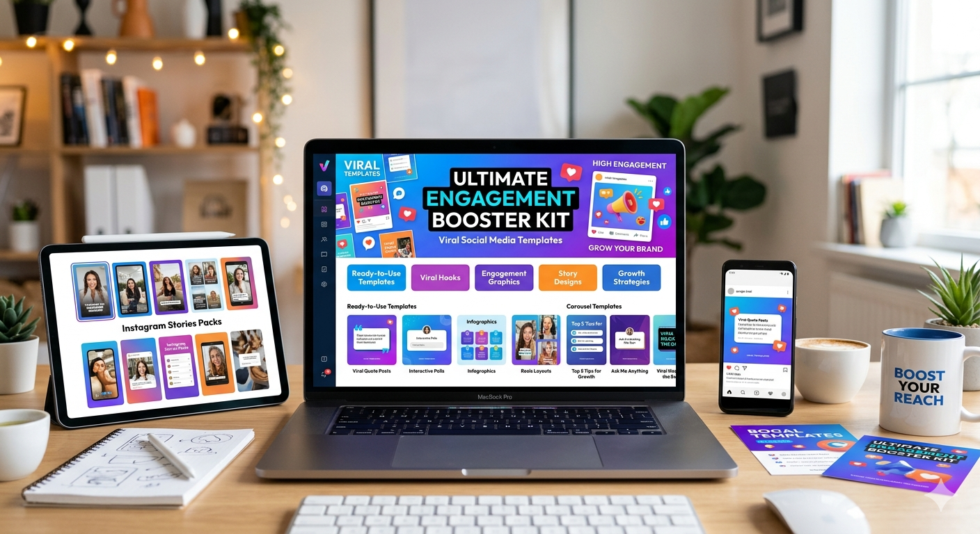 Ultimate Engagement Booster Kit – Viral Social Media Templates
