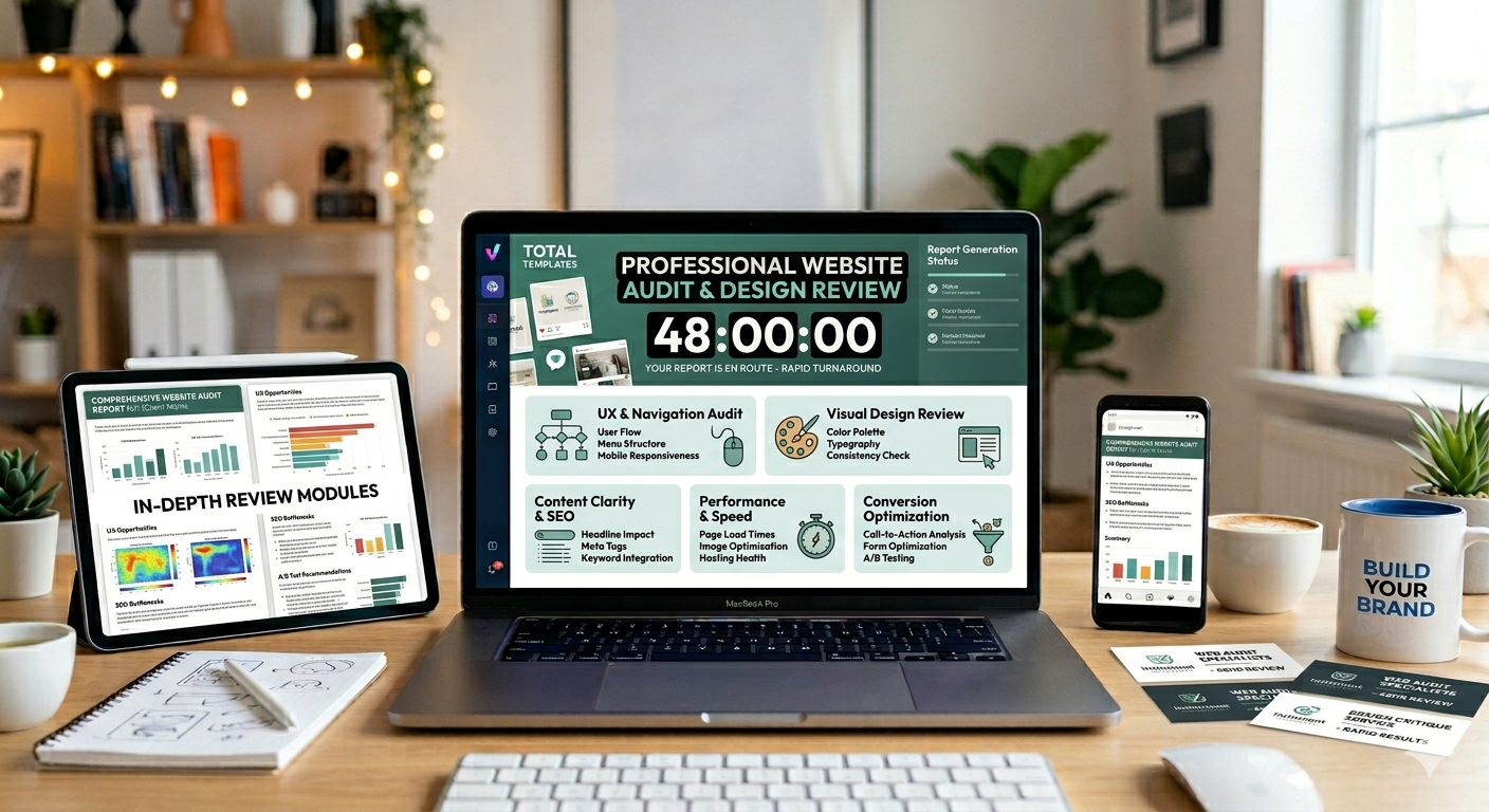 Professional Website Audit & Design Review – 48-Hour Turnaround